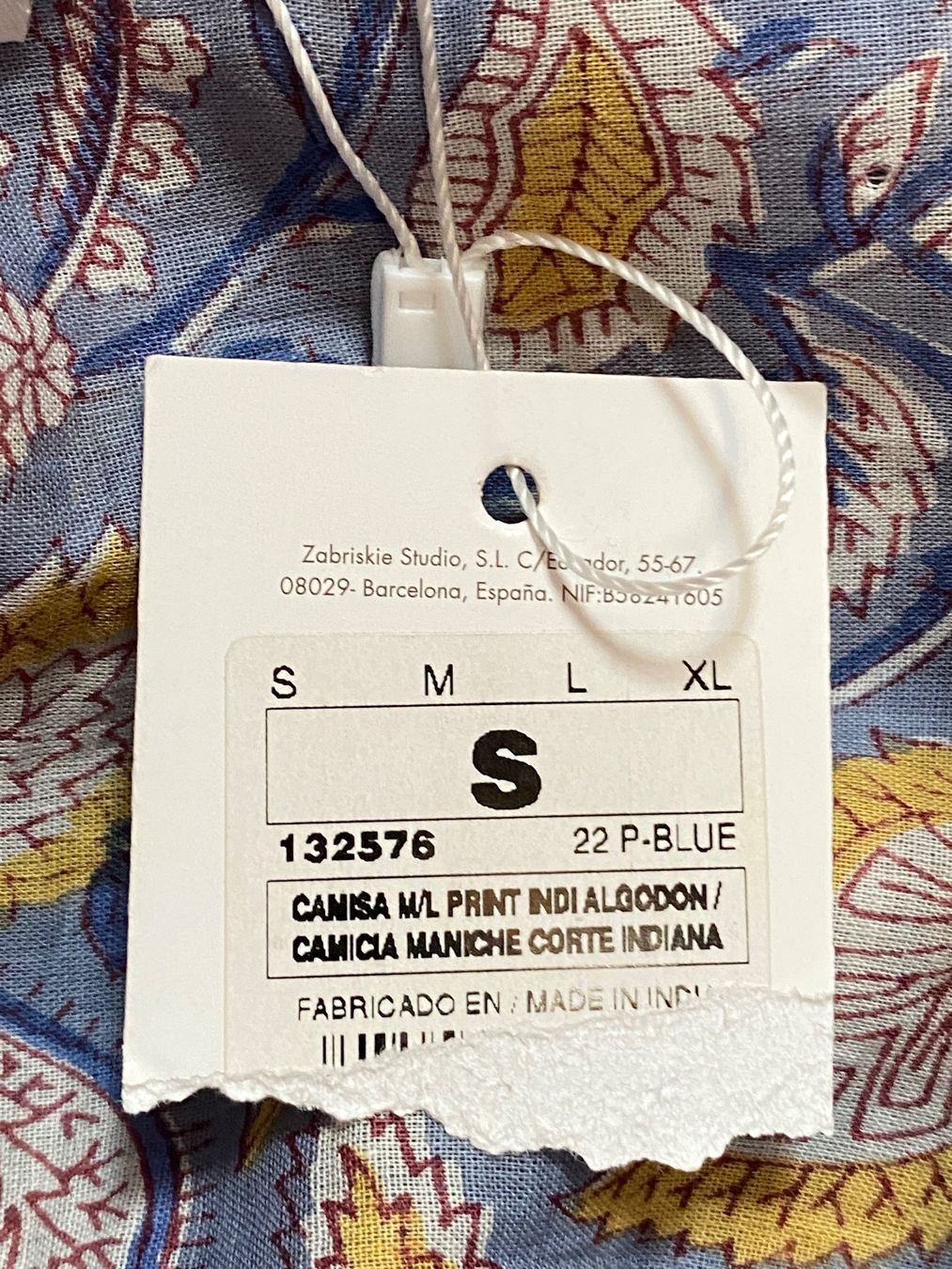 Top: Pretty NATURA blue cotton top. S – Nuovo (secondo la descrizione) da Grund b. Gstaad venduto da PlageNeigeplus 5