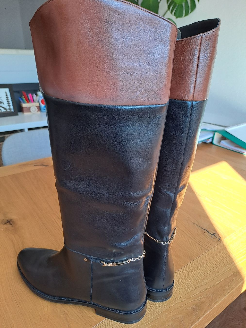 Scarpe da donna: Bottes en cuir noir/marron pointure 42 – Nuovo (secondo la descrizione) da Gryon venduto da rod_9kpn 3