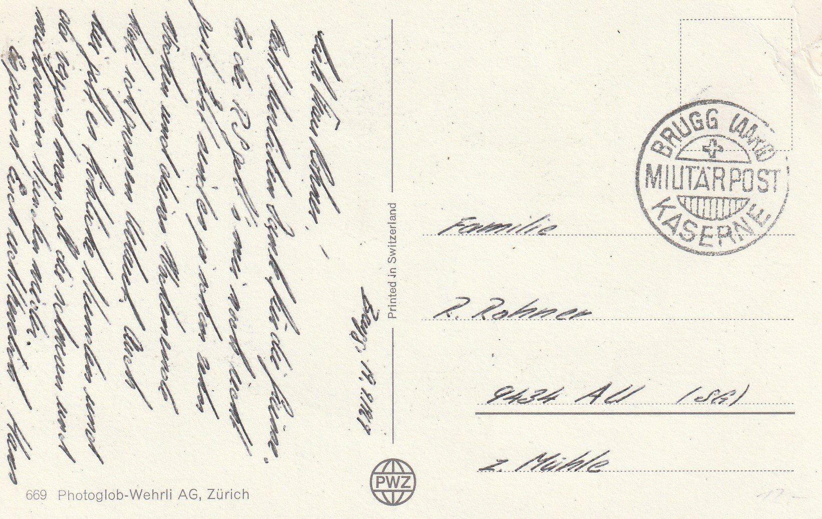Cartoline postali: Schweiz-Militär- Brugg-Kaserne – Usato da uttwil venduto da Koehlerfred 1