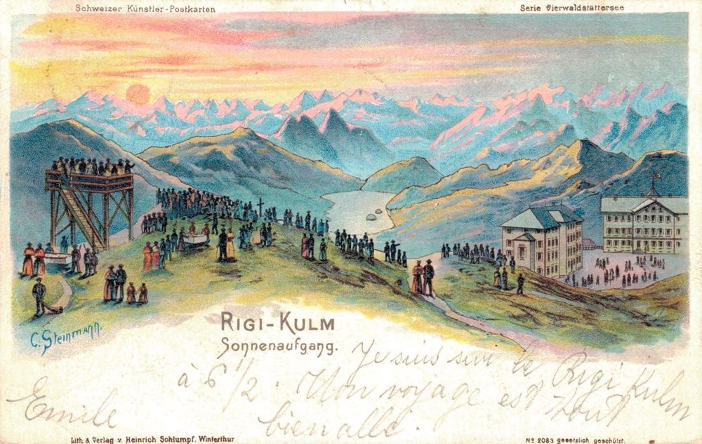 Karte Rigi-Kulm 1900  Kaufen auf Ricardo