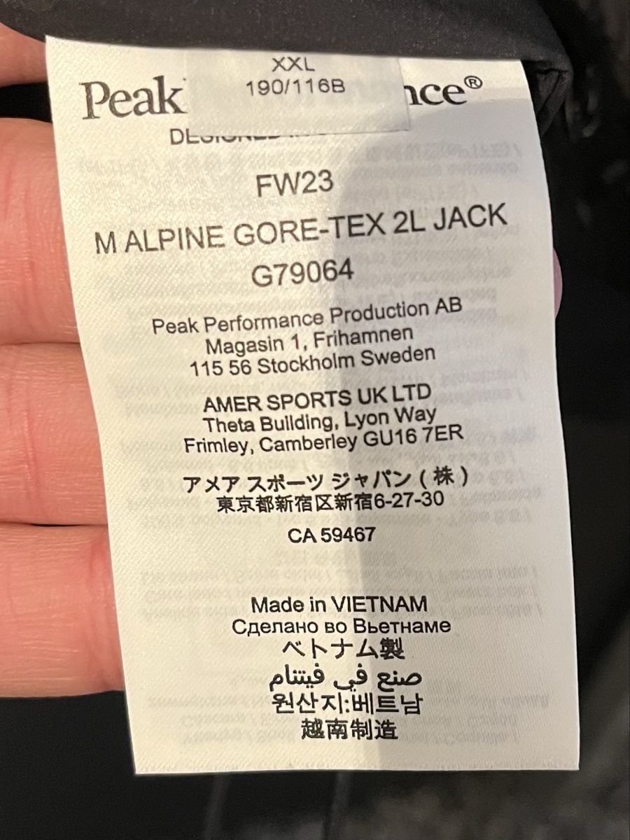 Peak Performance Vestes: Peak Performance Alpine GORE-TEX 2L Insulated Shell Jacke – D'occasion à Zürich par eliamoli.21 1
