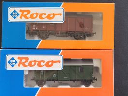 H0 ROCO DB 2 Stk. Güterzugbegleitwagen