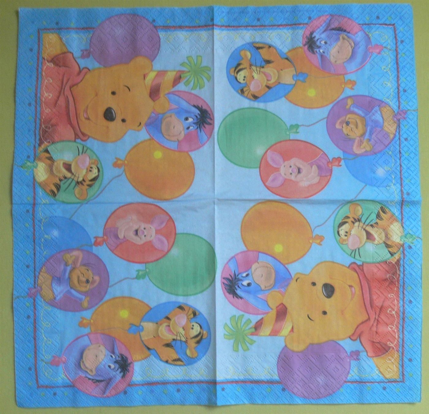 Tovaglioli: 2 x 2 Winnie the Pooh  = 4 Servietten E3 – Nuovo (secondo la descrizione) da Muttenz venduto da Negnuja 2
