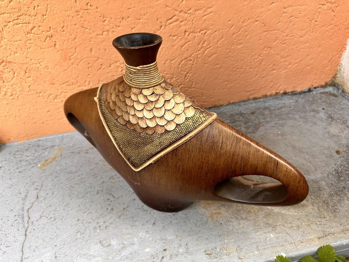 Vasi & Recipienti: Vase, Holz, afrikanischer Stil – Usato da Zürich venduto da marusapulmi 2