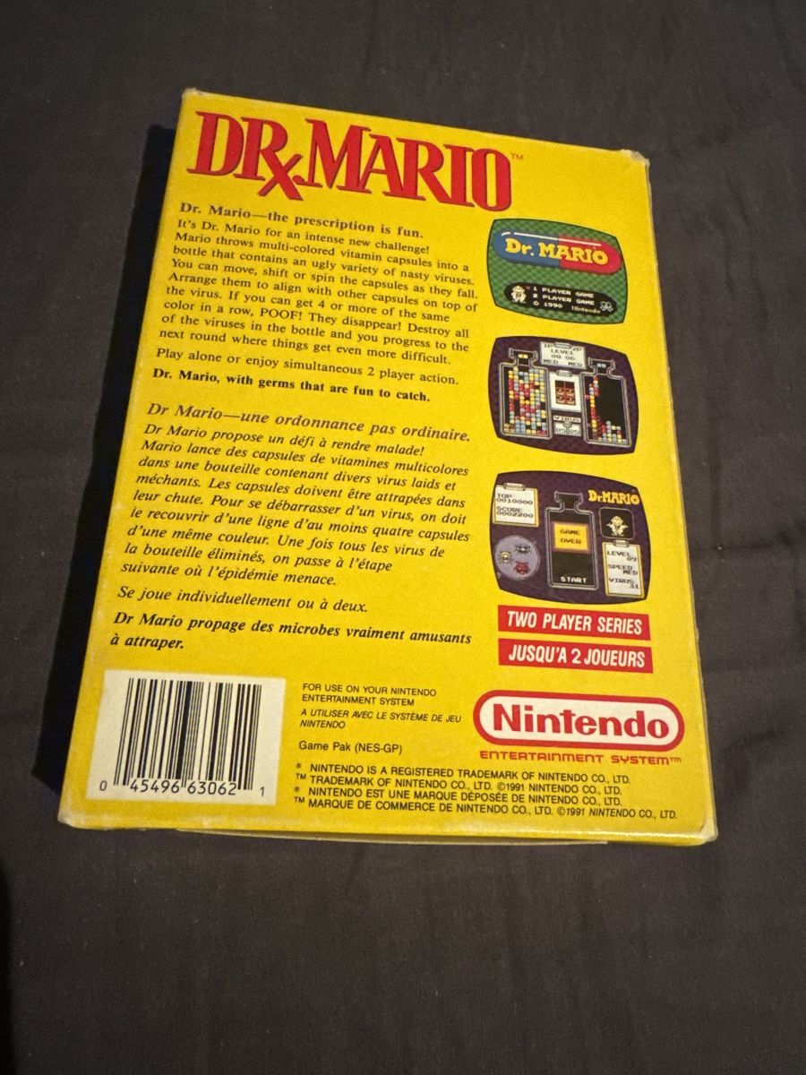 Nintendo Spiele: DR MARIO NES BOÎTE COMPLÈTE NINTENDO NES ORIGINAL – Gebraucht aus Lausanne von sauvezretrogames 1