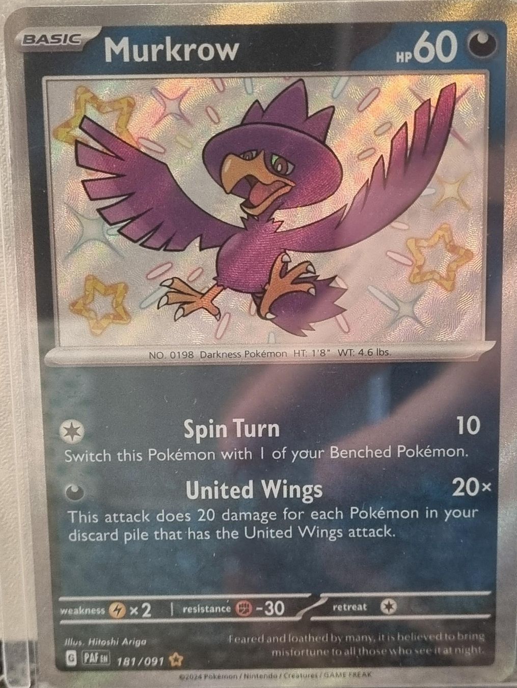 Pokémon – Murkrow 🇺🇸 - PAF-181 - Paldean Fates (Gebraucht) in Bern für ...