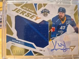 Jan Kovář - EV Zug - Game Jersey Signed - 11/30