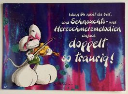 Sammler-Postkarte Diddl Nr. 67, Diddl is back, Top 🔝🐭