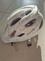 Kinder Velohelm Alpina Carapax Jr. Weiss Punkte Gr. 51-56cm