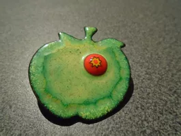 Brosche Apfel, grün