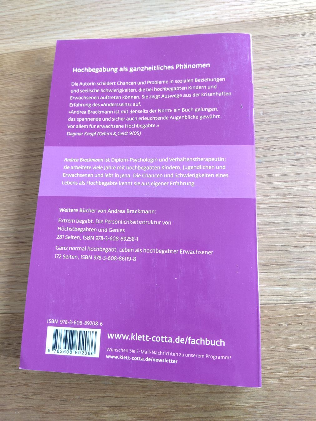 Libri: Buch Jenseits der Norm Andrea Brackmann – Usato da Brünisried venduto da Luxerli93 1