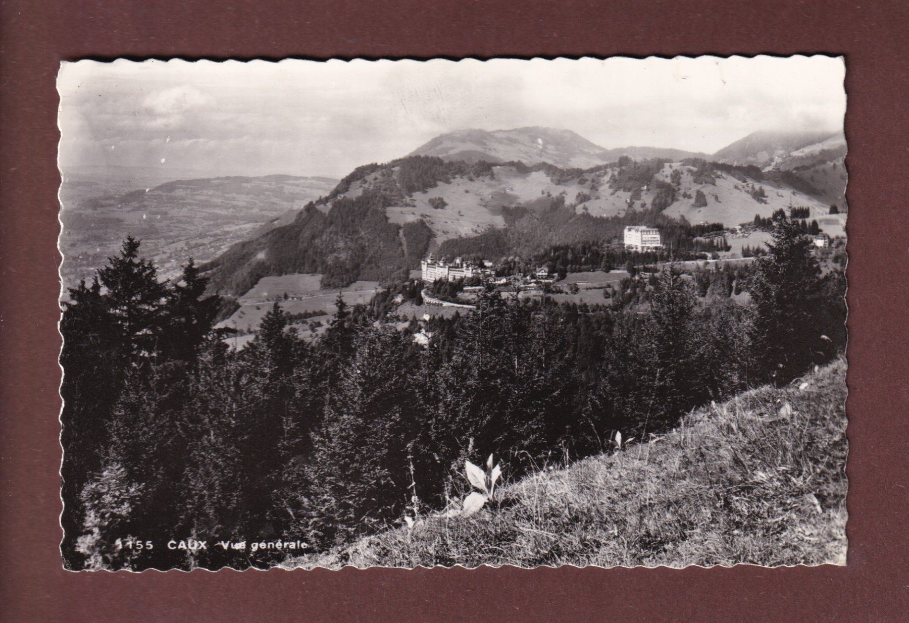 Ansichtskarten: CAUX - 1937 – Gebraucht aus Pully von nicecards-shop