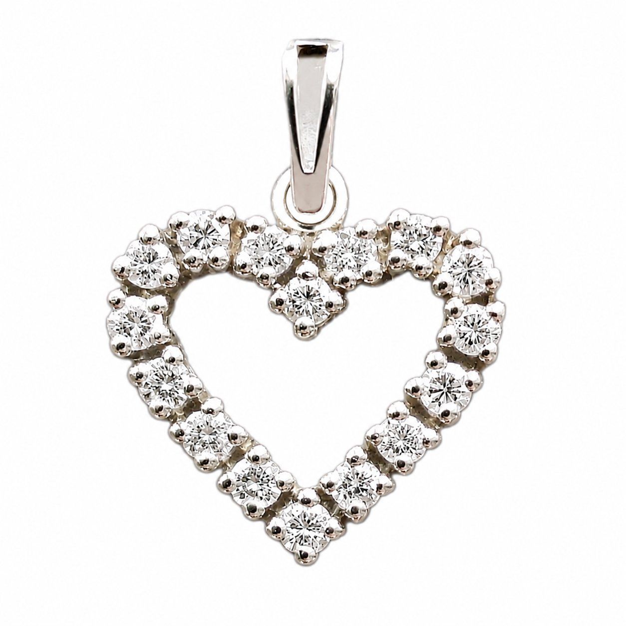 Ciondoli: Eleganter Diamant Herzanhänger – Usato da Zuzwil SG venduto da domi7862 2