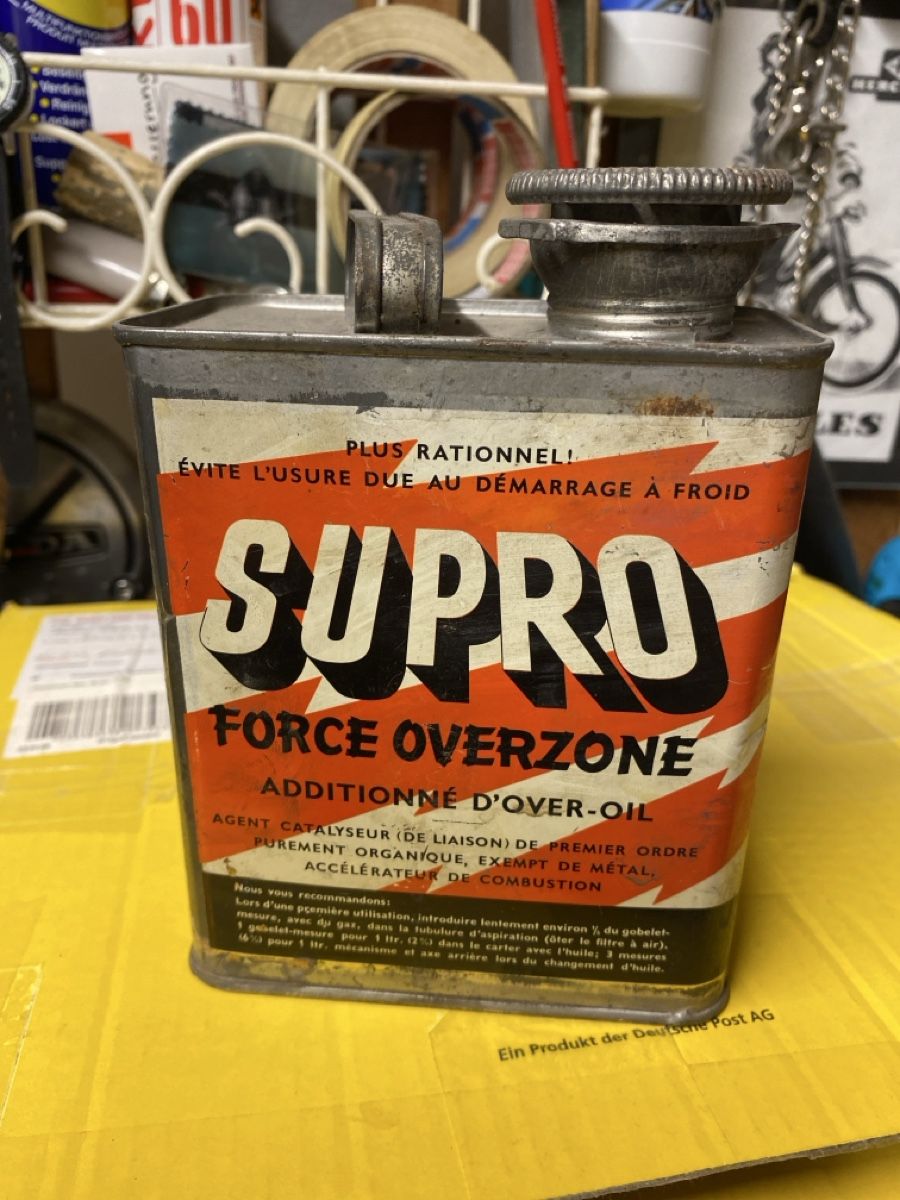 Altri elettrodomestici e apparecchi d’epoca: Supro Force Overzone, Blechdose/Blechkanne – Usato da Zürich venduto da alt-eisen 2