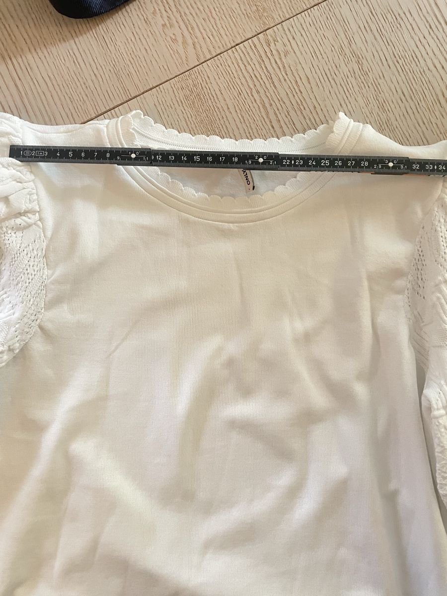 Only Pullover & Sweatshirts: ONLY Pullover cremeweiss mit Ballonärmeln & Strickmuster – Neu (gemäss Beschreibung) aus Heitenried von Steffundsasch 3