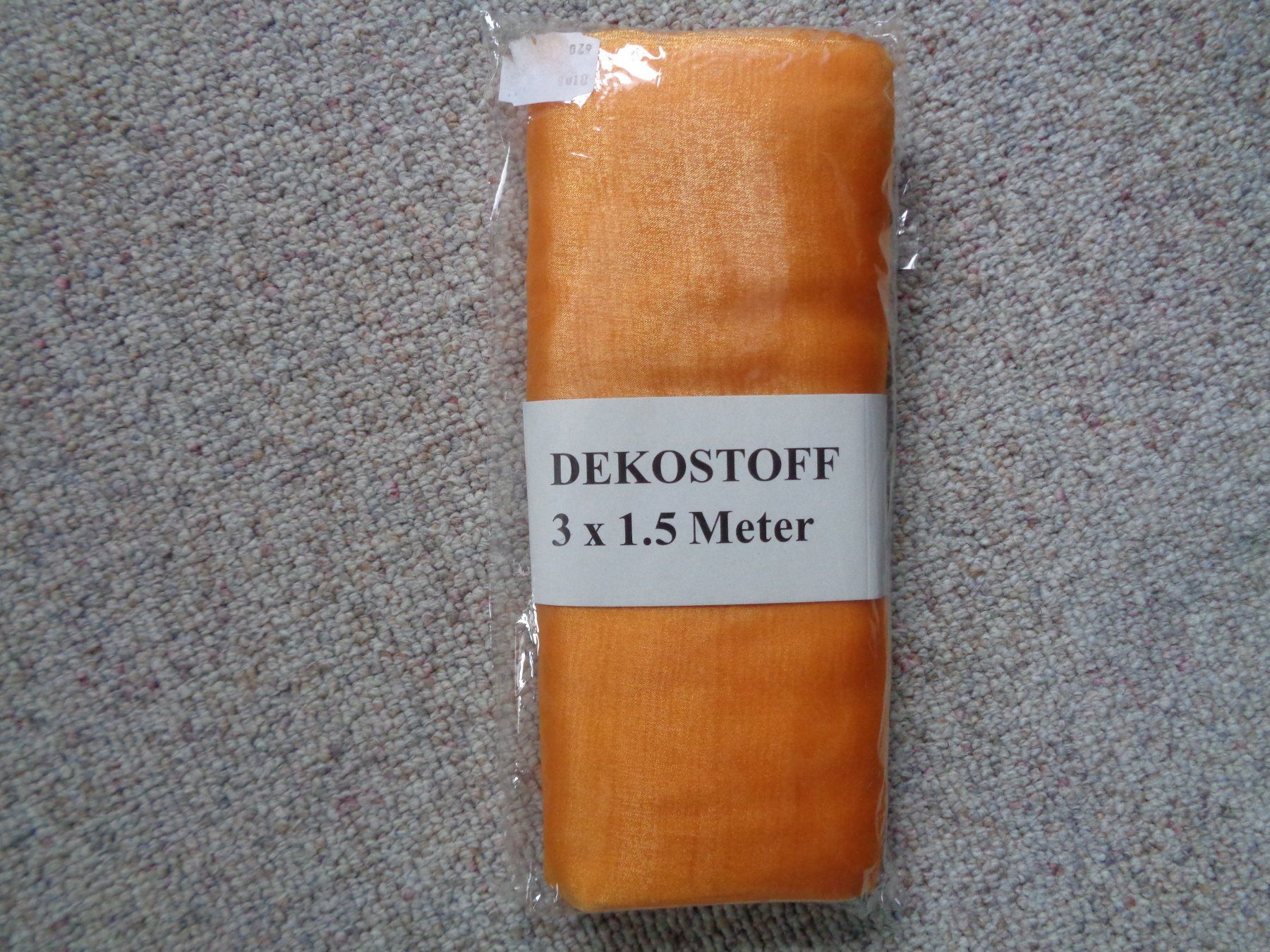 Tessuti: Deko Stoff 3 x 1.5 m (orange) – Nuovo e nell'imballaggio originale da Langenbruck venduto da Gumsi