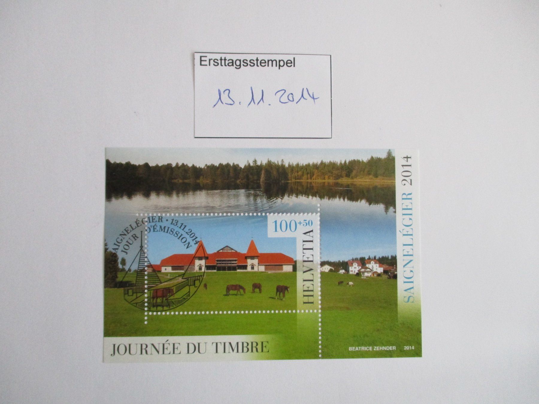 Alle Briefmarken: Block mit  Ersttagsstempel 2014 – Gebraucht aus Langnau b. Reiden von Aktuell88