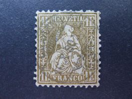 1864 Nr. 36b mit Vollstempel von Clarens