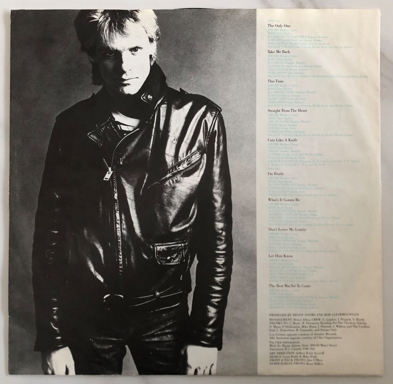 Schallplatten: BRYAN ADAMS - CUTS LIKE A KNIFE – Gebraucht aus Poliez-Pittet von Newtown-Records 2