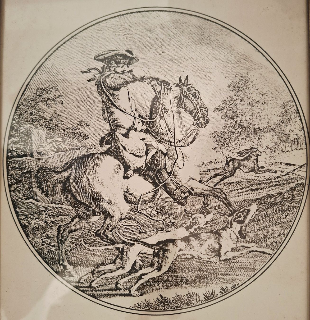 Posters & Illustrations: Bild Jagdszene Reiter – D'occasion à Weiningen ZH par nic_5lqm 1