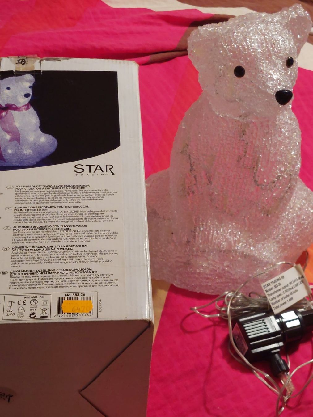 Alle Dekorationen: Teddy Bär beleuchtet Led 30cm hoch – Gebraucht aus Basel von mabu46 1