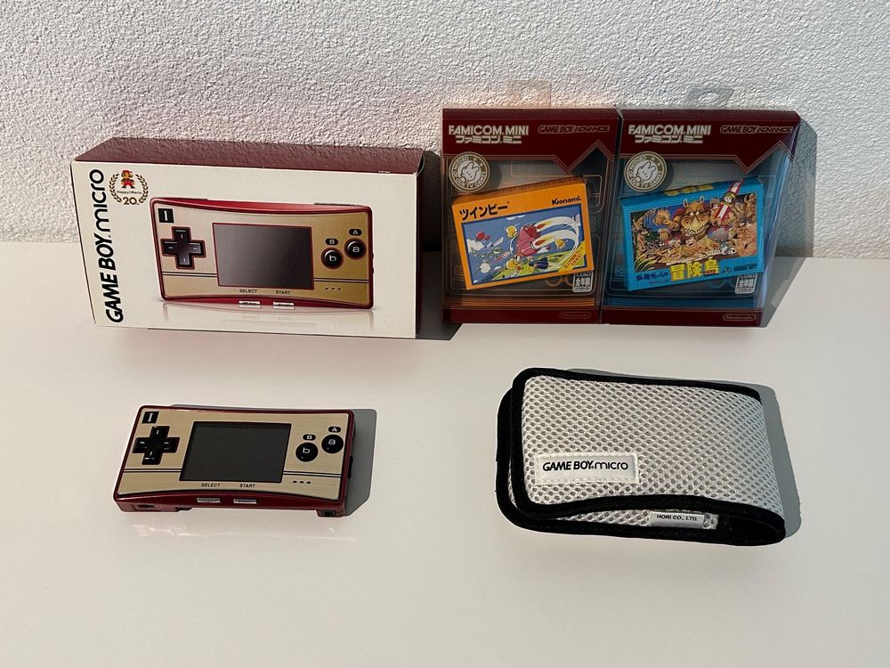 Game boy Micro 20th Anniversary Edition + 2 jeux + pochette | Kaufen ...