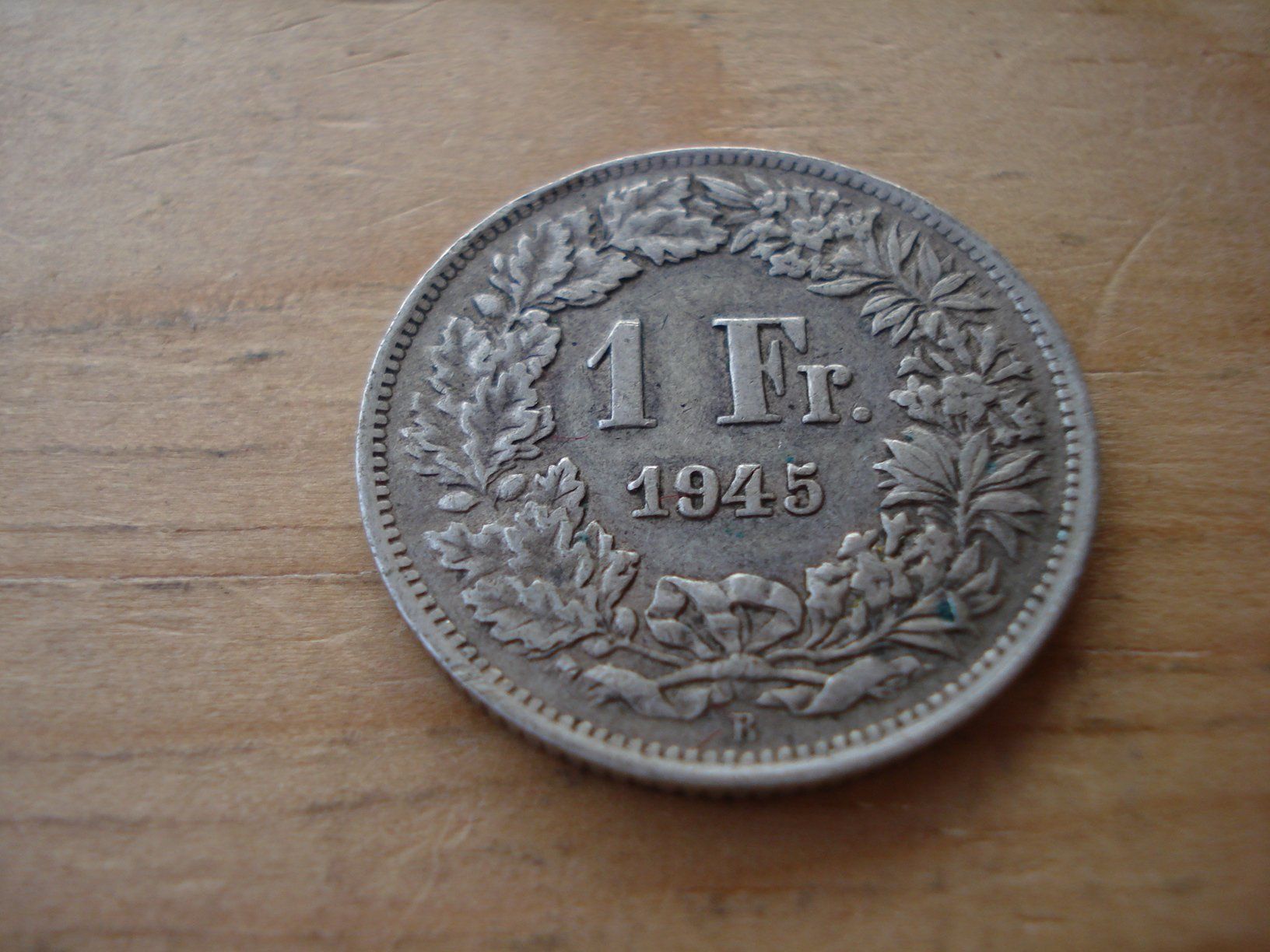 Alle Münzen: (D2) 1 Franken 1945 – Gebraucht aus Erlach von Net-Coins