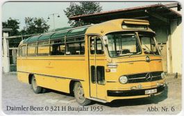 seltene Postauto Telefonkarte aus Deutschland im Folder