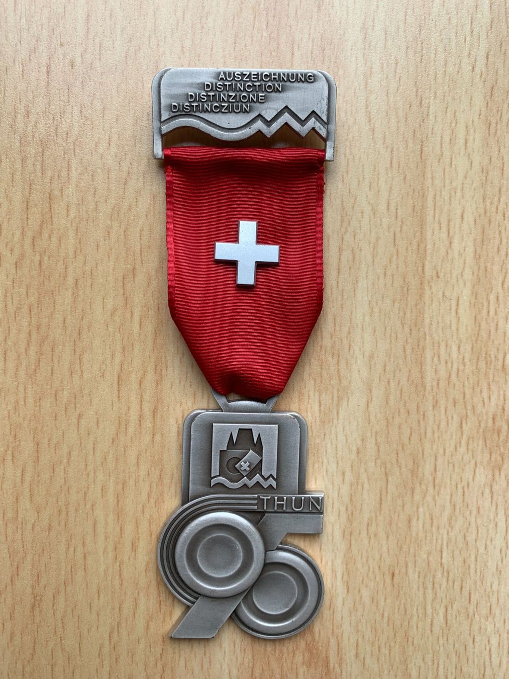 Medaglie: Schützenabzeichen Eidg. Schützenfest 1995 Thun – Usato da Sarmenstorf venduto da habasa 1