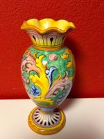 Dekorative Blumenvase aus Keramik, Handbemalt, Top Zustand