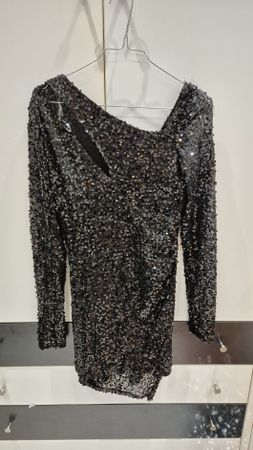 Mini abito nero con paillettes ✨ Taglia S - Perfetto!