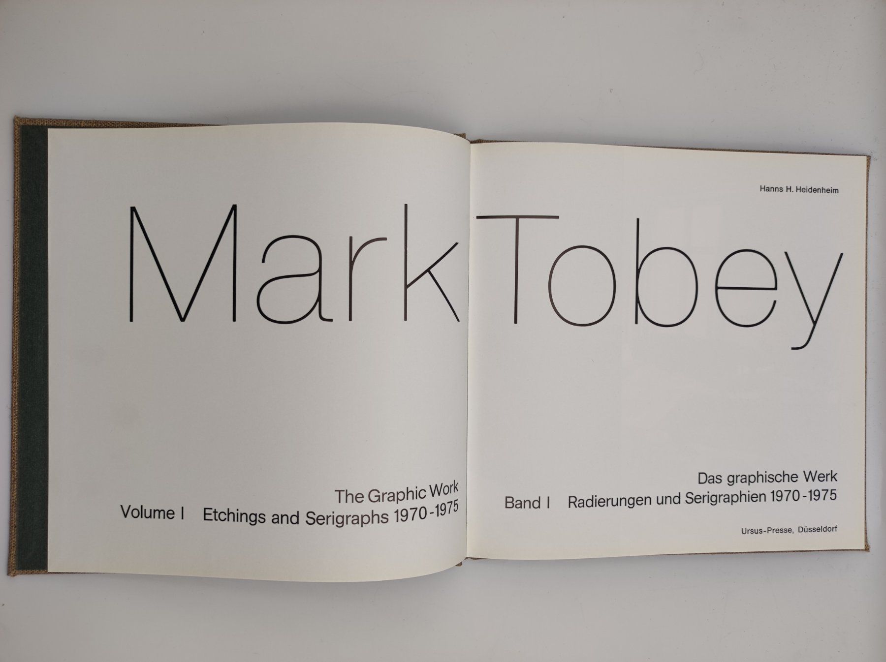 Bücher: MARK TOBEY - WERKVERZEICHNIS – Gebraucht aus Goldach von Gaip 1