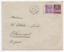 Mischfrankaturbrief 1934 Genf - Oberuzwil (A