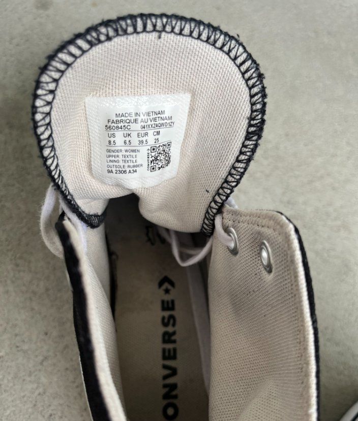 Converse Scarpe da uomo: Converse Platform Hightop Black 39.5 – Usato da Adliswil venduto da rit_z7rt 3