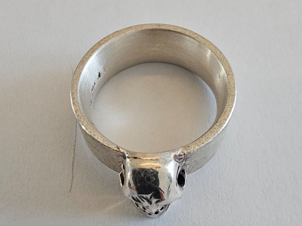 Anelli: Skull Ring mit Saphir Augen in Silber 925 – Nuovo (secondo la descrizione) da Uitikon-Waldegg venduto da mausgertrud68 3