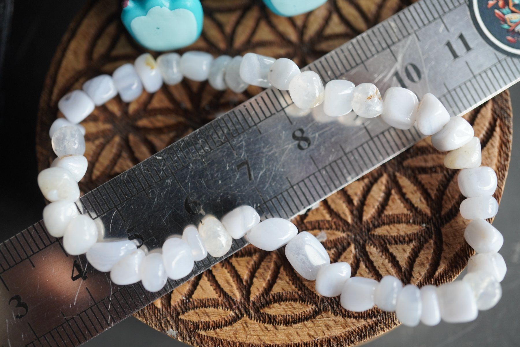 Minéraux & Lithothérapie: Chalcedon   Blau  Armband mit Gummizug – Neuf avec emballage d'origine à Eschenbach SG par topstone 2