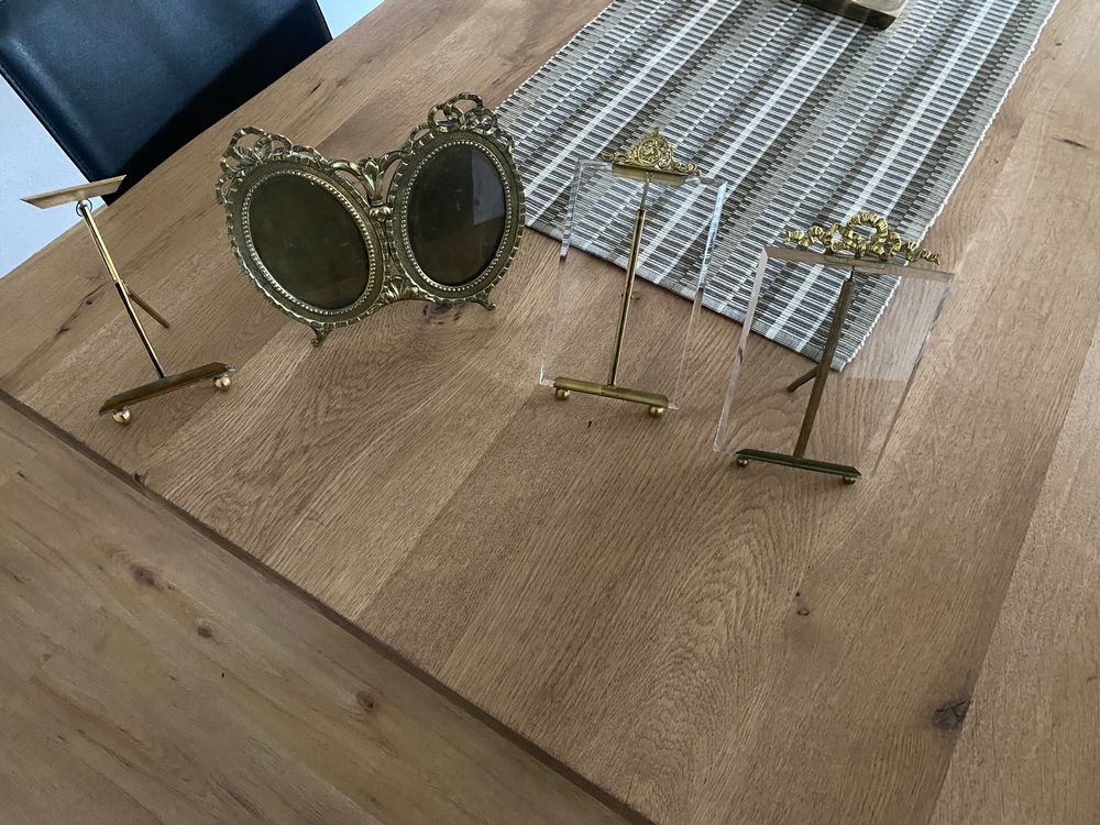 Holz Staffelei Spiegelhalter - Standspiegel Gestell In Dunkelbraun