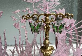 Ohrringe 925 Sterling Silber Tiffany Technik  Schmetterling