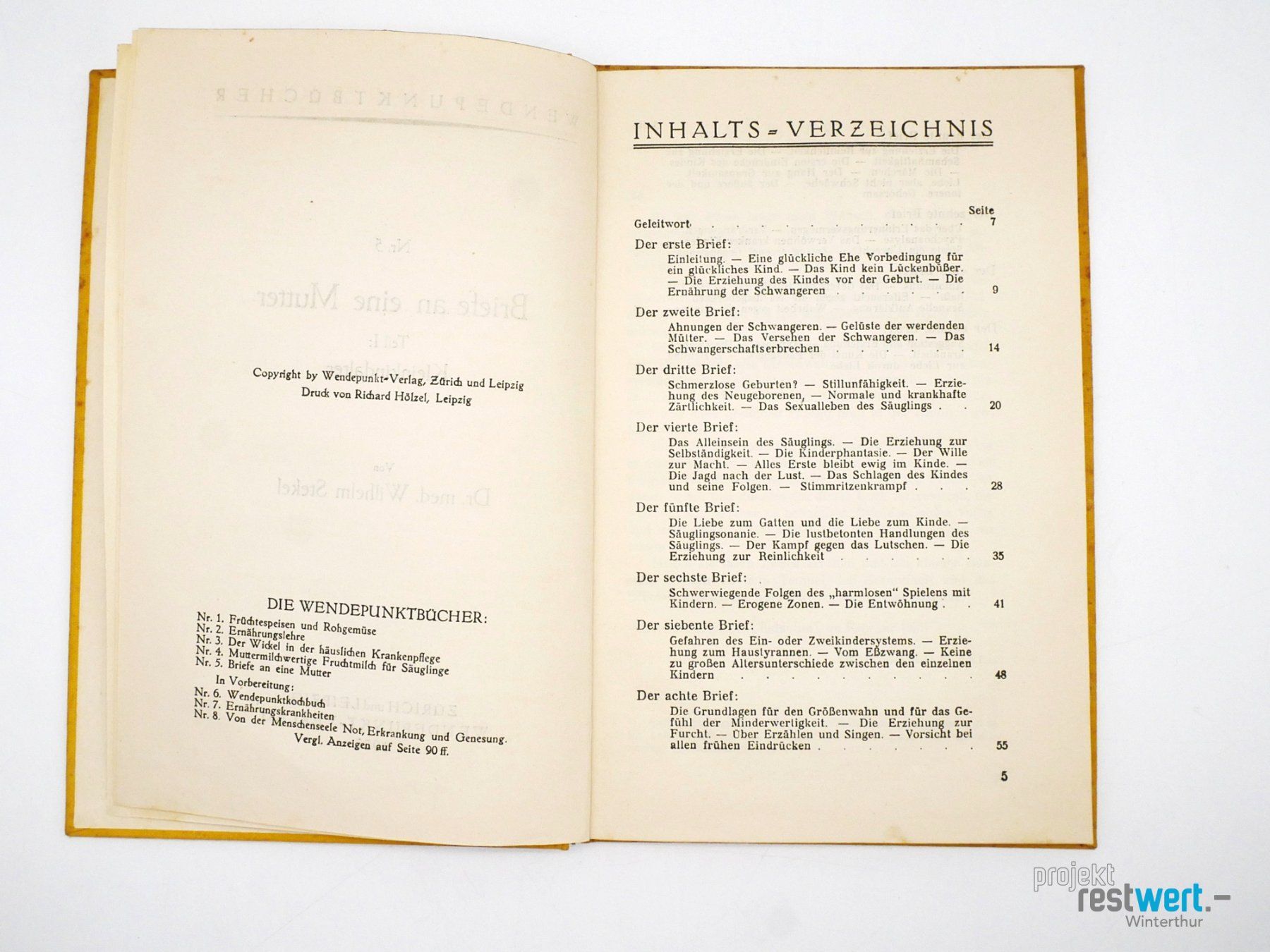Libri: WILHELM STEKEL - Briefe an eine Mutter Teil 1 – Usato da Winterthur venduto da Restwert_Winterthur 3