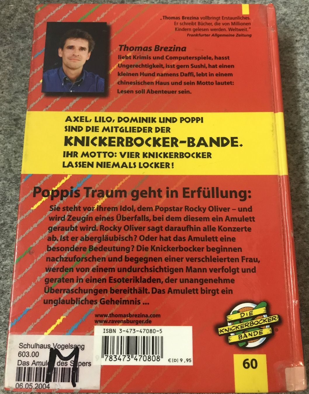 Livres: Die Knickerbockerbande- Band 60- Das Amulett des Superstars – D'occasion à Guntershausen par Gloominati 1