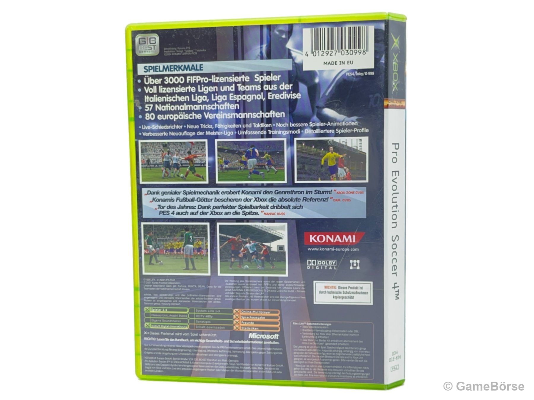 Microsoft Spiele: Xbox Pro Evolution Soccer 4 – Gebraucht aus Stettfurt von GameBoerse 1