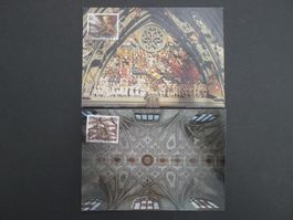 2017 Nr. 1652+1653 auf zwei Maximumkarten mit ET Stempel