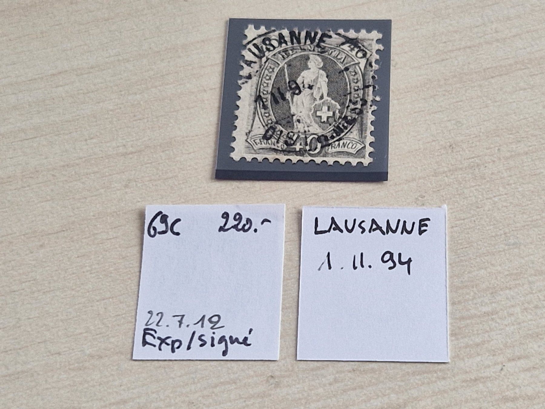 Tous les timbres: Stehende 69C, signiert, ab 1.- – D'occasion à Burgdorf par Glossy01