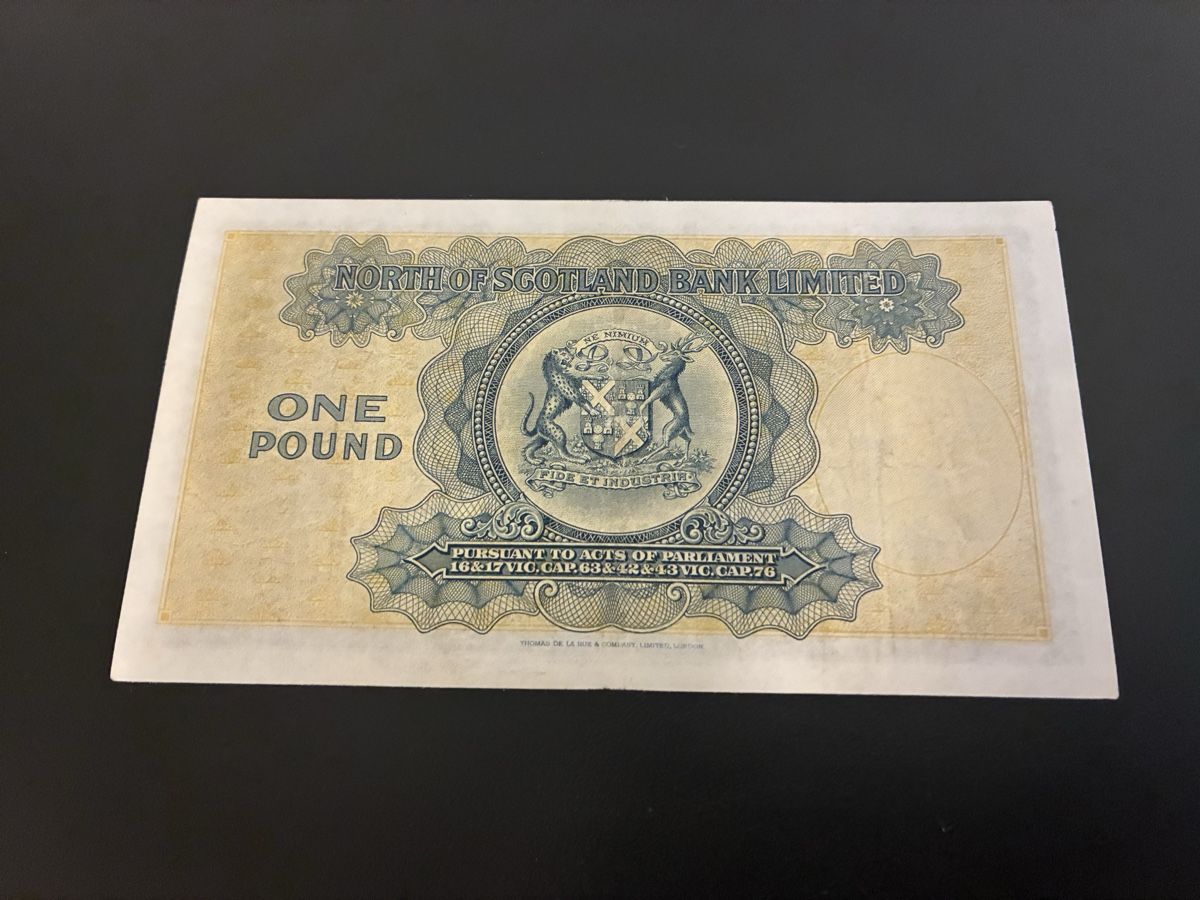 Banconote: 1 pound 1940 – Usato da Dällikon venduto da Woldbanknoten 2