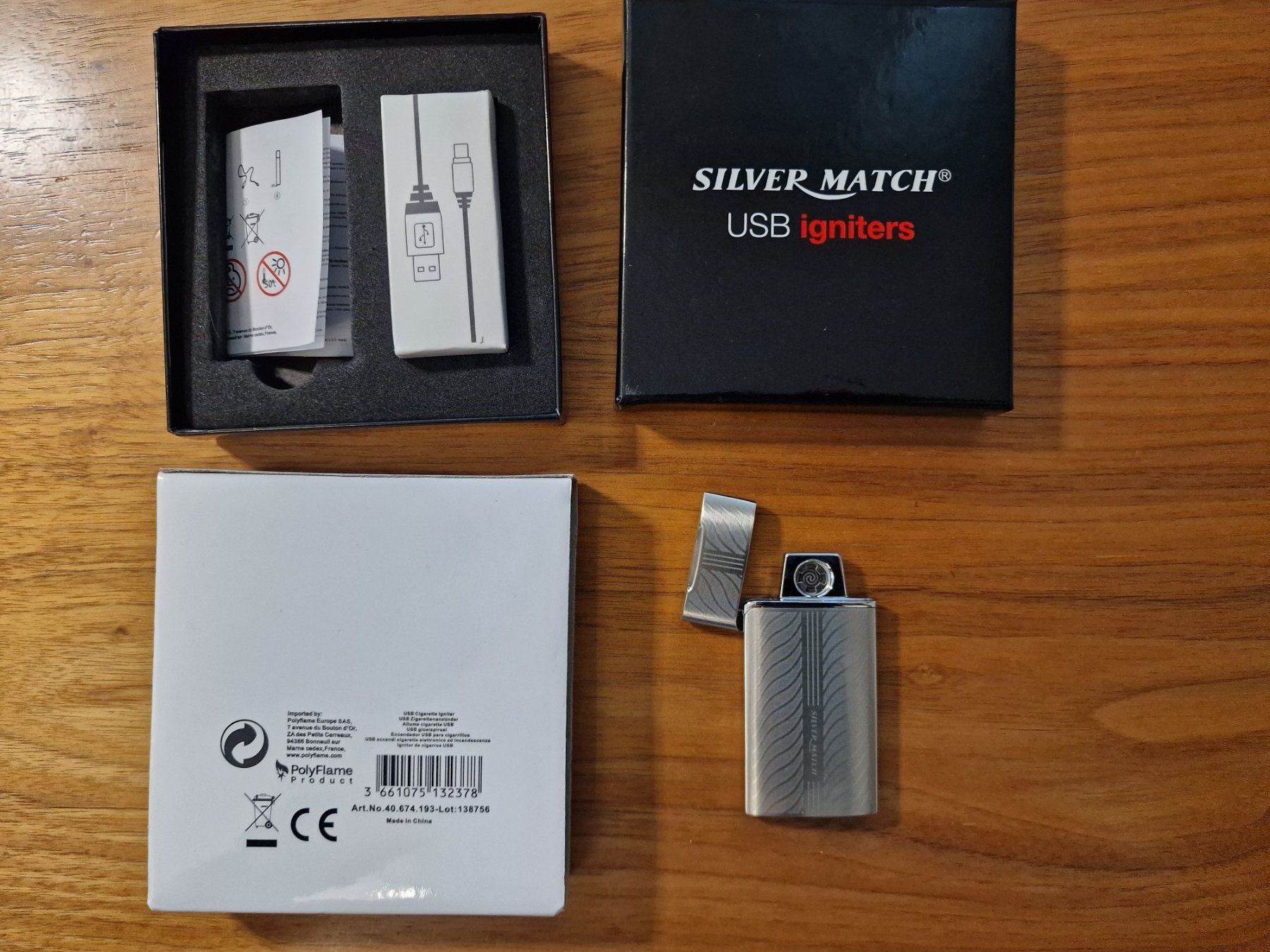 Accendini: 36x Silver Match USB Feuerzeug, Edgware USB Igniter, Neu&OVP – Nuovo e nell'imballaggio originale da Zürich venduto da Allerlei_Shop 7