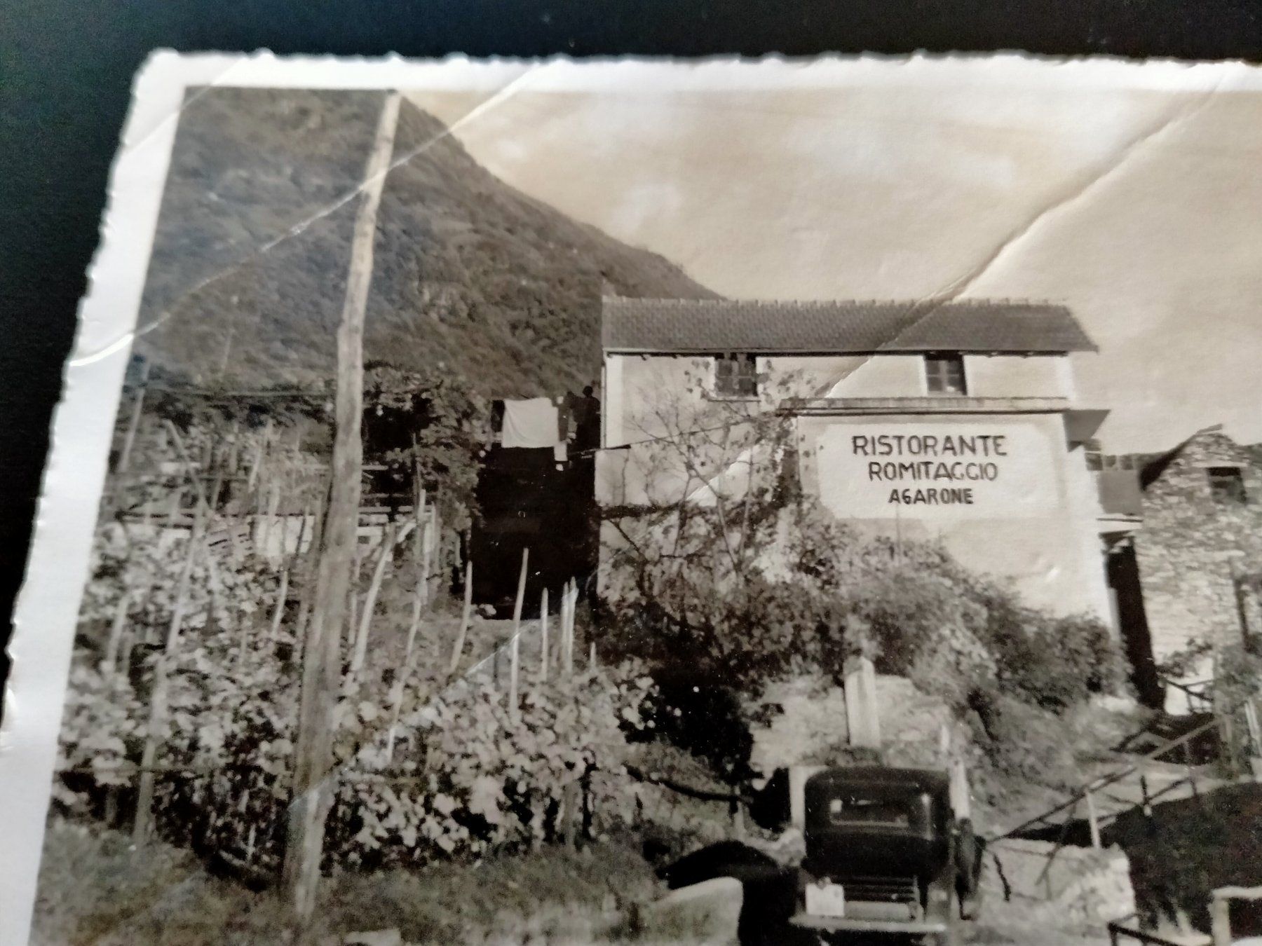 Ansichtskarten: Agarone Rest. Romitaggio AK Tessin Oldtimer Gem. Gerra Piano – Gebraucht aus Küssnacht am Rigi von cartolina-1 2