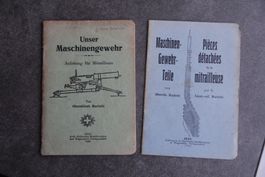 unser Maschinengewehr MG11, Oberstlt Mariotti + MG-Teile