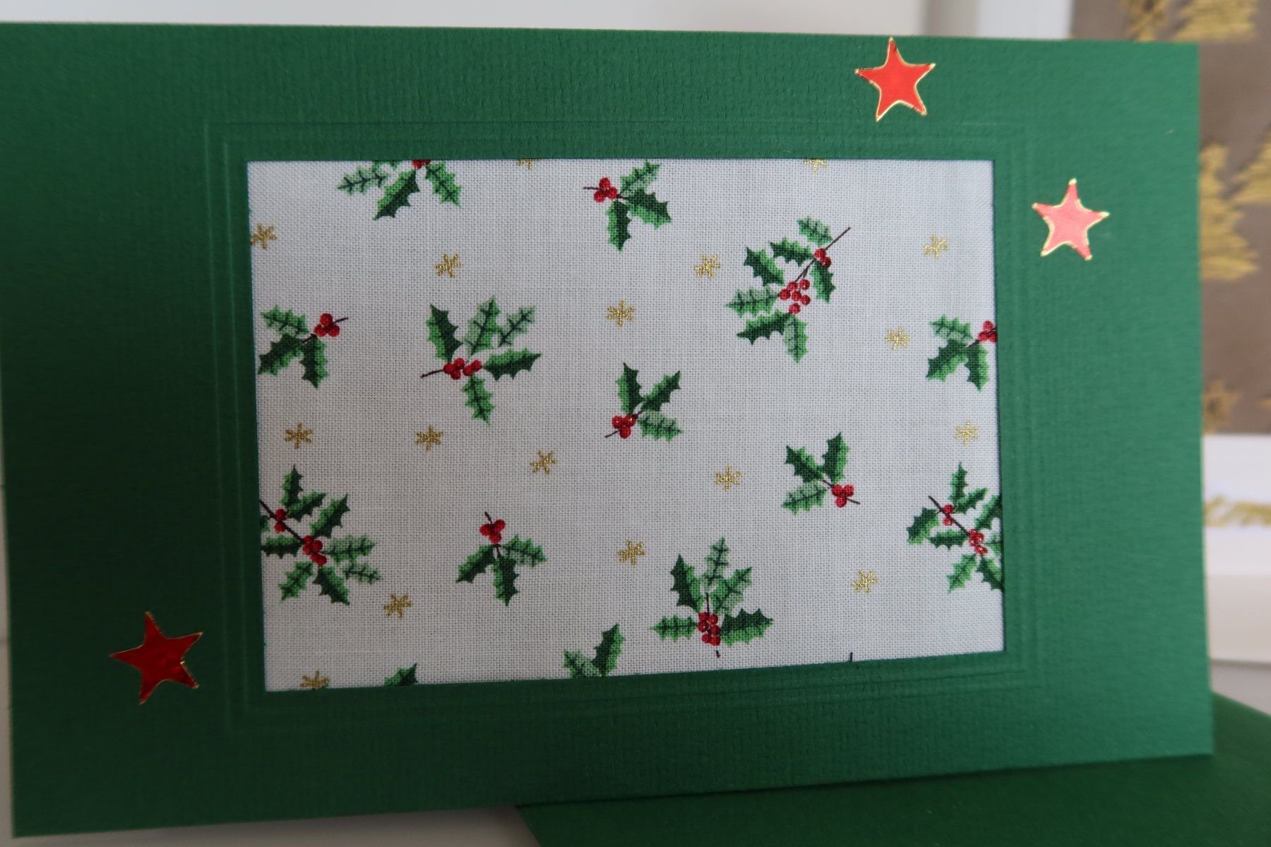 Cartoline: Set: 3 Weihnachtskarten mit Stoff (Doppelkarten/Kuverts) – Nuovo e nell'imballaggio originale da Zürich venduto da Piki7 1