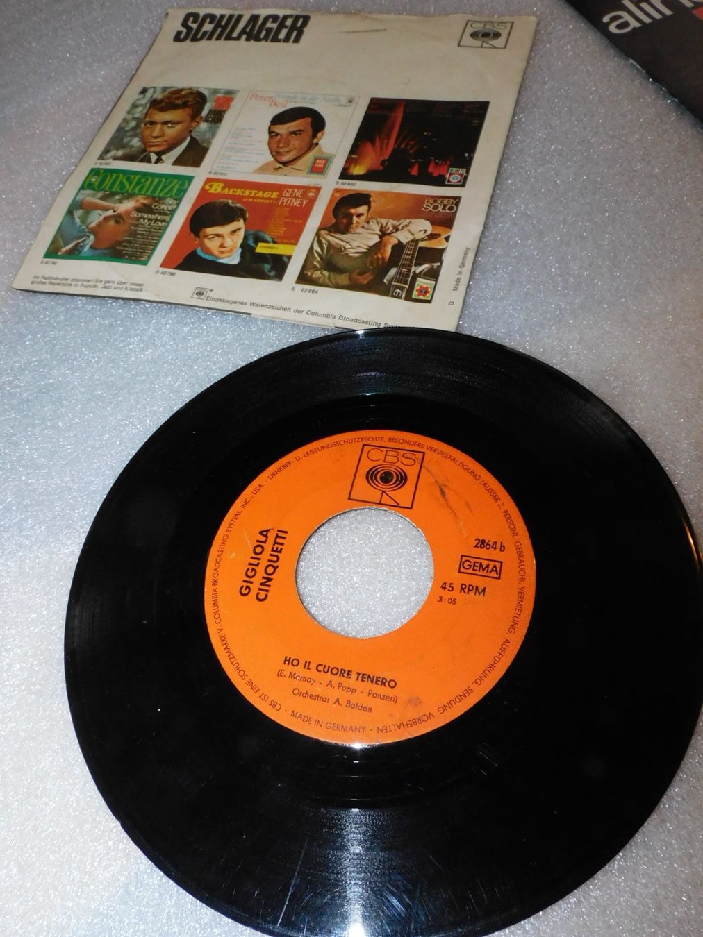Schallplatten: Single Gigliola Cinquetti - La Rosa Nera . 1967  Single – Gebraucht aus Sursee von 76 6