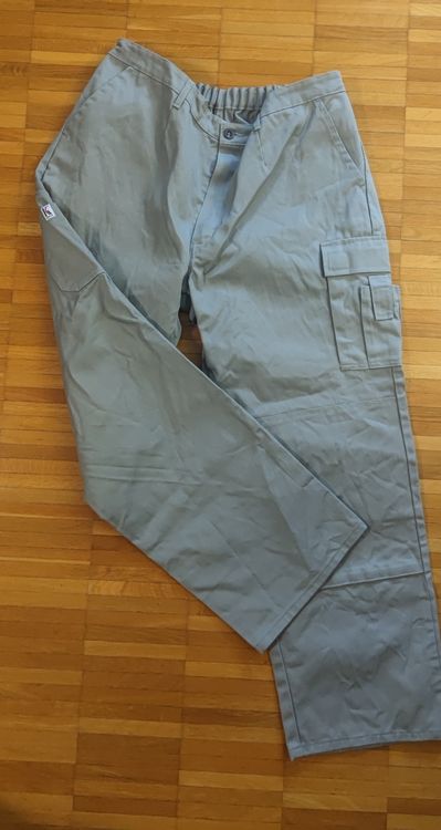Pantaloni: Kübler Arbeitshose Gr. 58, grau, neu, ungetragen – Nuovo (secondo la descrizione) da Winterthur venduto da leovale